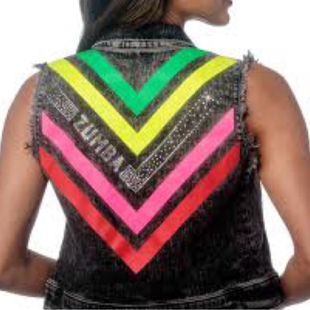 NWOT Zumba vest L Swarovski